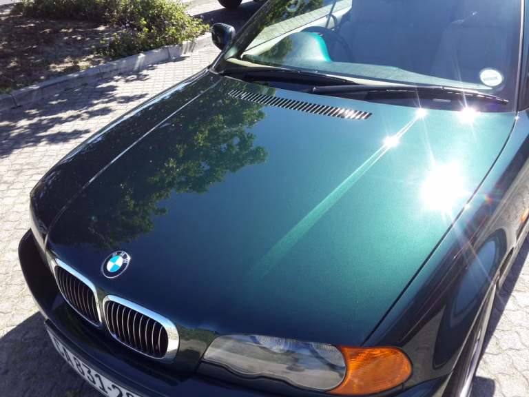 Green BMW E46 325CI Convertible Meguiars paint correction