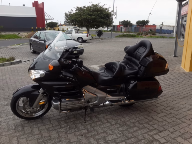 Black Honda Goldwing Motorcyle Paint correction and Detailing by Protouch Car Care in Cape Town