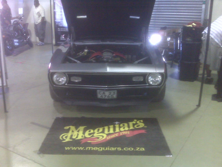 Silver and Black Chevy Camaro getting detailed back in 2009 with Meguiars